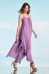 Lavender Halter Maxi Dress