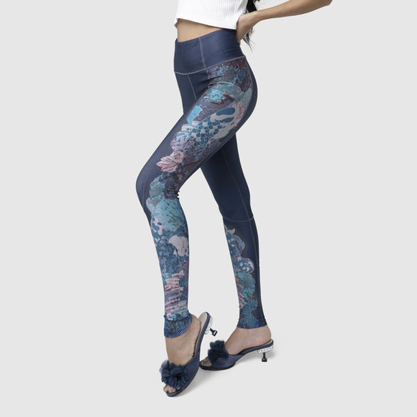 Buy Zella Live In High Waist Ankle Performance Leggings - Beige Sian Print  At 61% Off